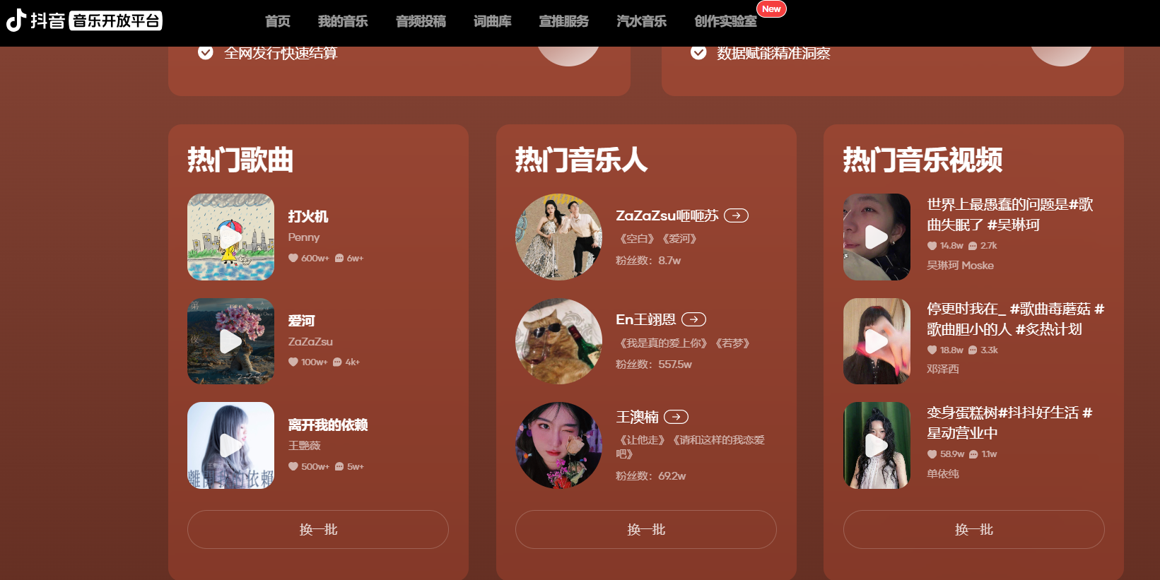 抖音音乐开放平台